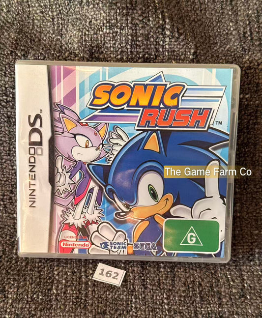 Sonic Rush Nintendo DS Complete AUS Case & Manual with NTSC Cartridge Tested Used