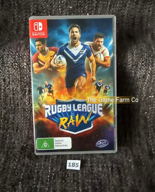 Rugby League Raw (Nintendo Switch, 2025) Brand New Unsealed Physical Footy Game PAL