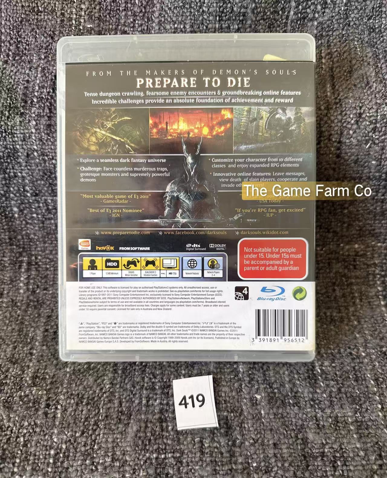 Dark Souls PS3 Physical Game Cartridge PAL Tested Used