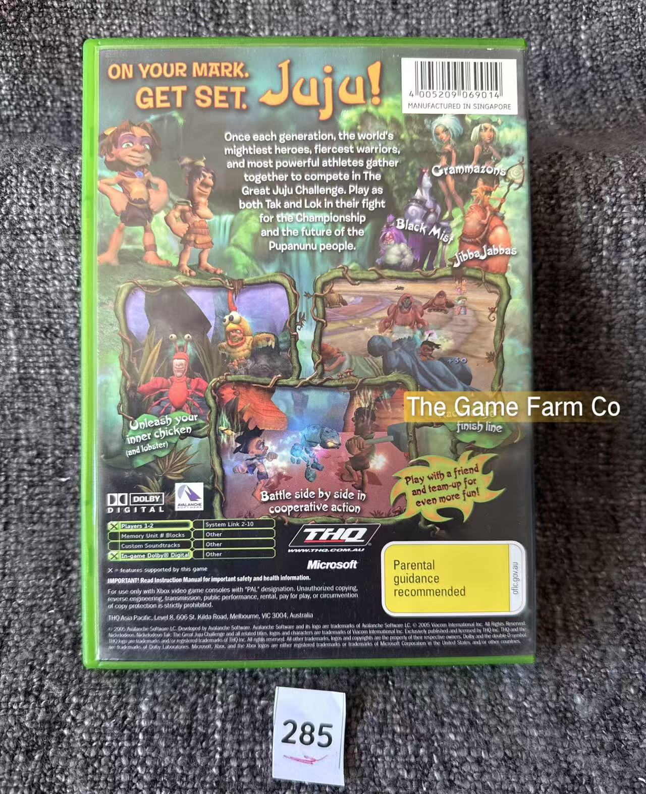 Tak The Great Juju Challenge Game Microsoft Xbox Original