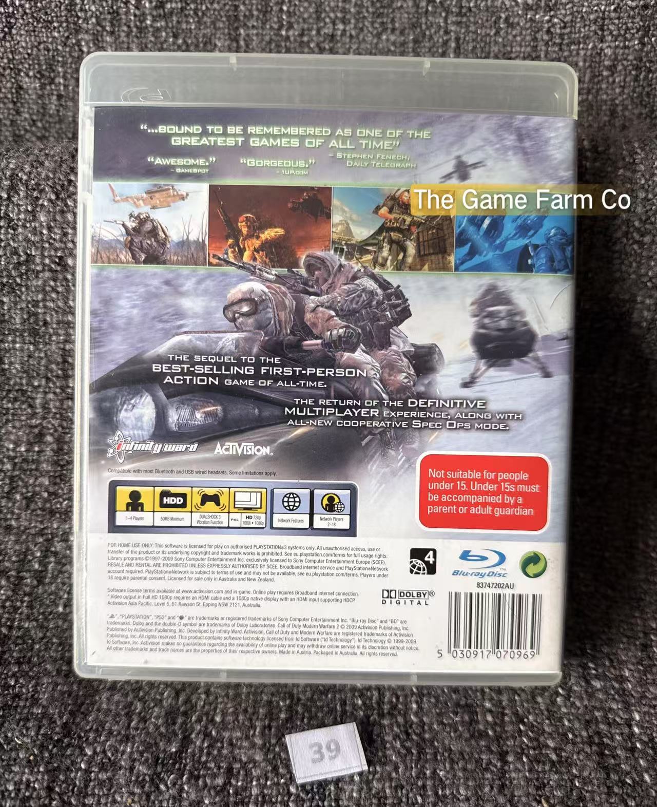 Call Of Duty Modern Warfare 2 Game - PS3 - Sony Playstation 3