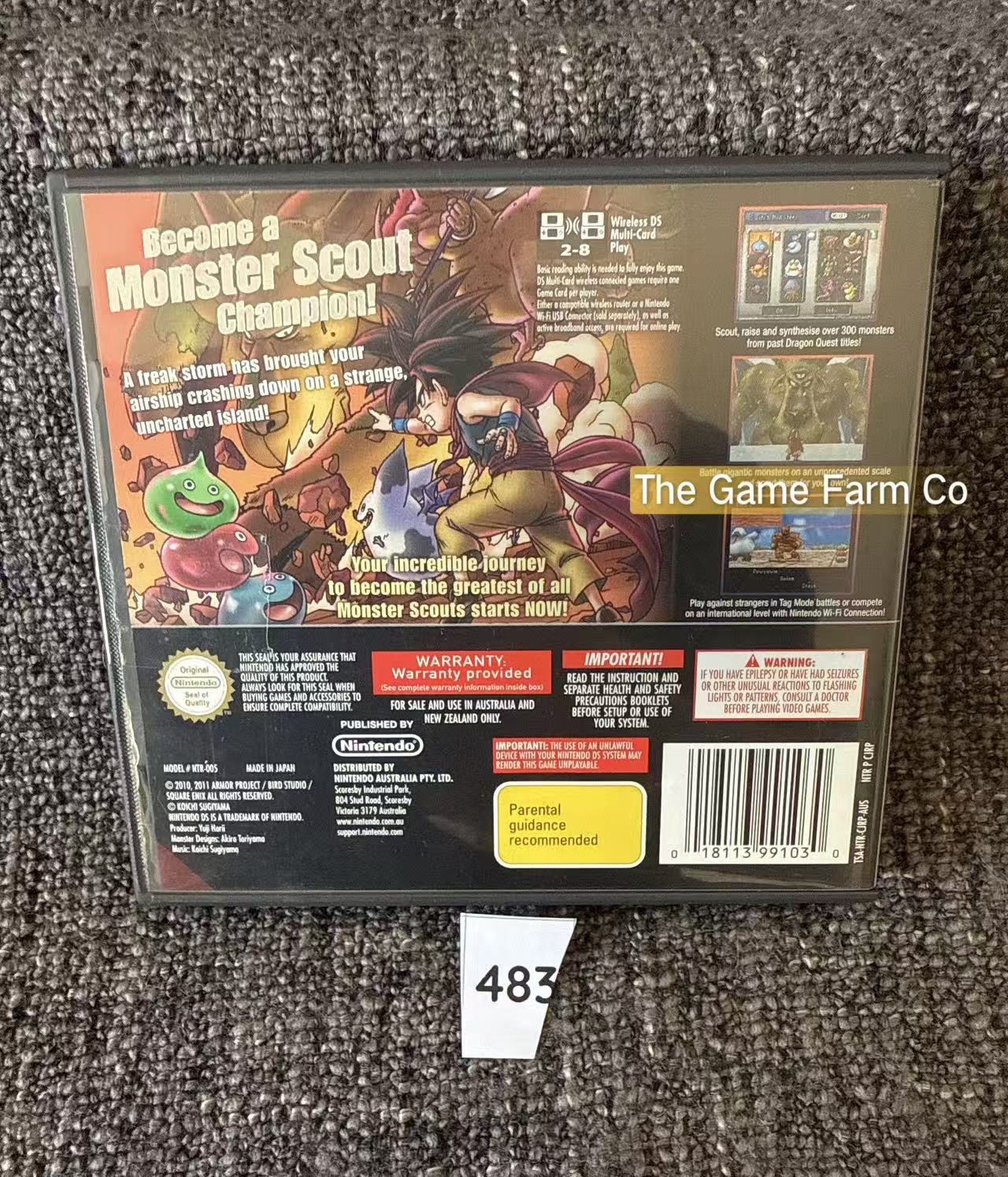 Dragon Quest Monsters Joker Nintendo DS Physical Game CIB PAL Tested Used Excellent Condition