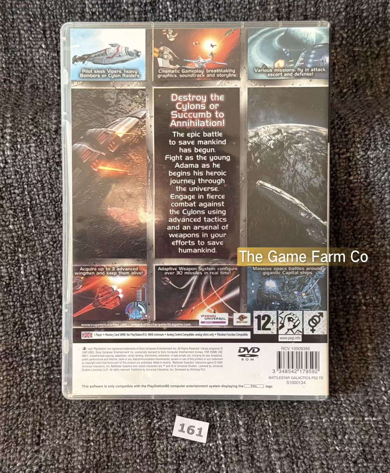 Battlestar Galactica PS2 Physical Game CIB PAL Tested Used
