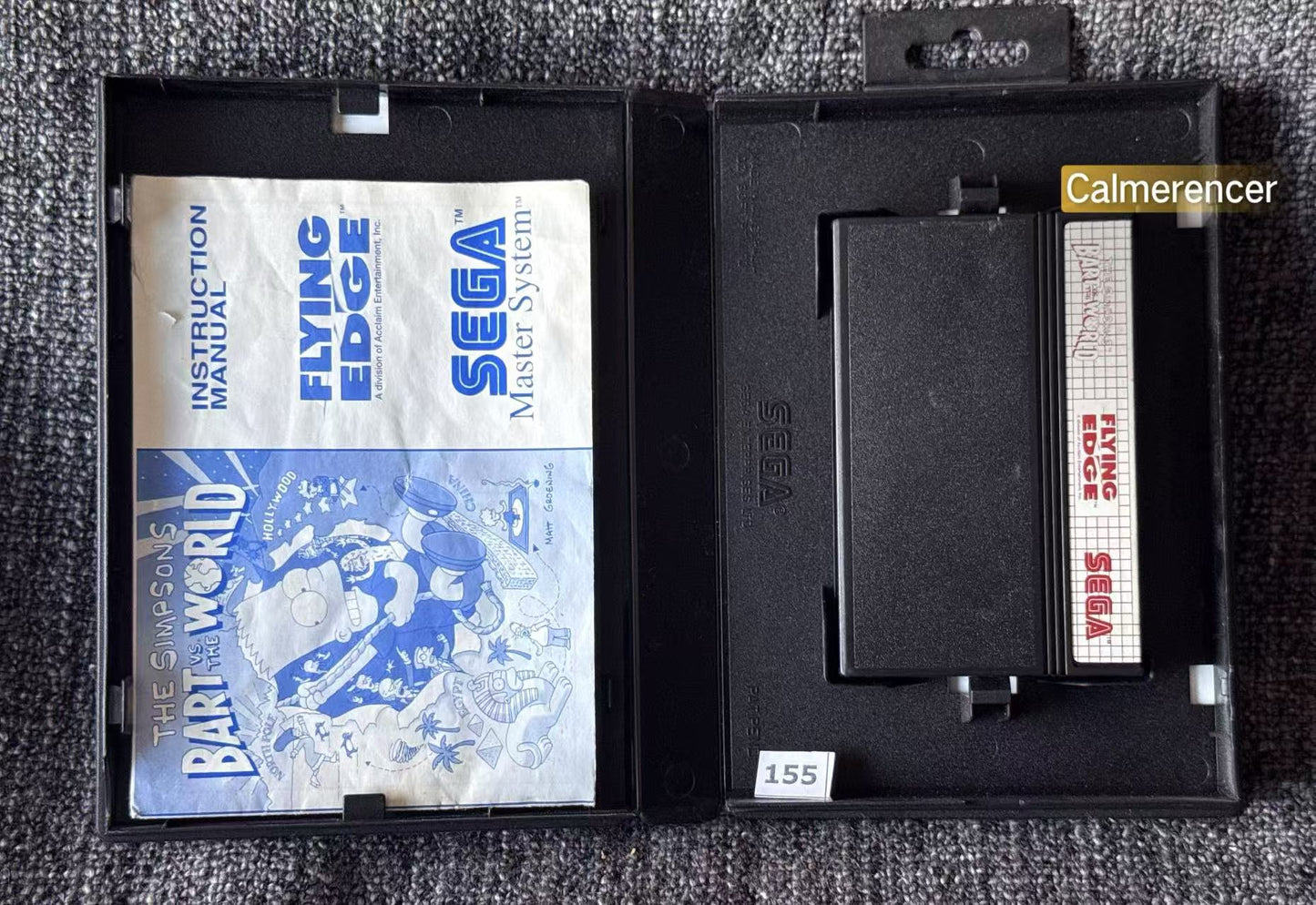 The Simpsons Bart VS The World Game - Sega Master System