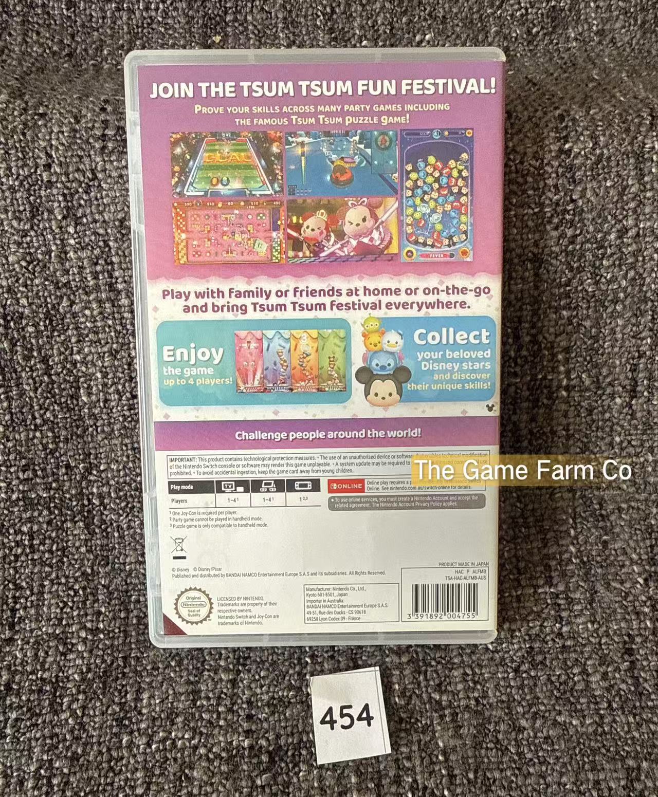 Disney Tsum Tsum Festival Nintendo Switch Physical Game CIB PAL Tested Used