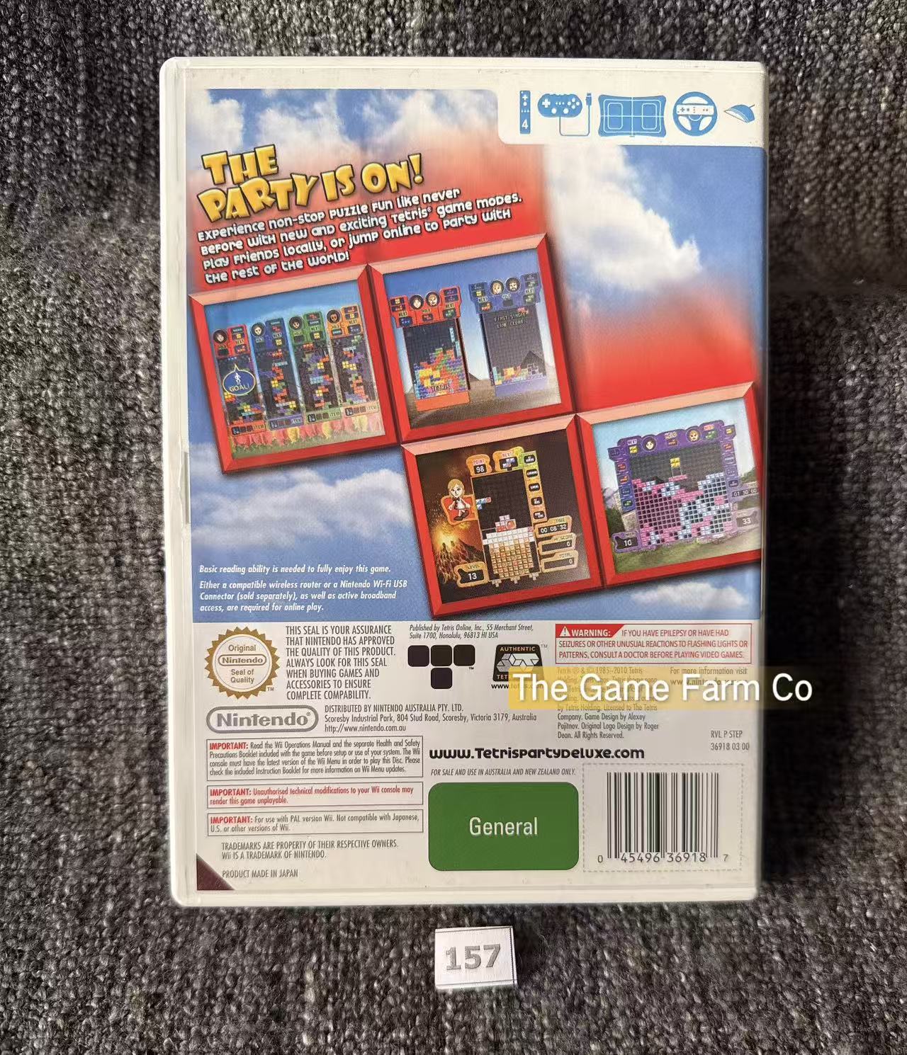 Tetris Party Deluxe (Nintendo Wii) CIB Complete with Manual PAL