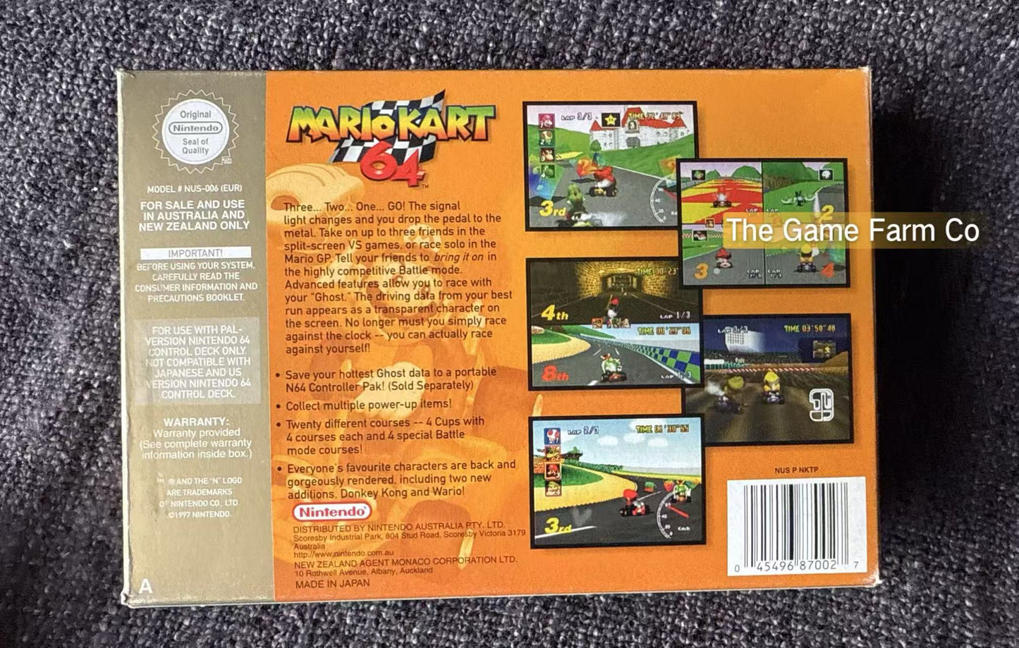 Mario Kart Game Boxed - Nintendo 64 / N64 - Pal Version