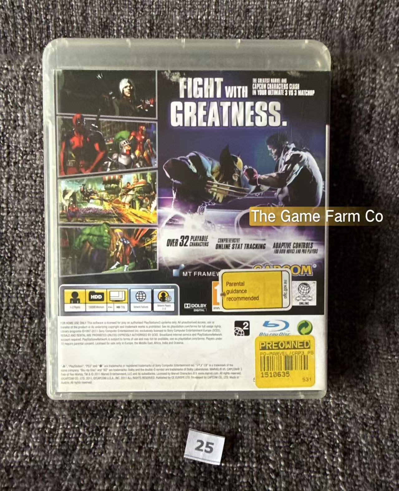 Marvel Vs Capcom 3 Fate Of Two Worlds Game - PS3 - Sony Playstation 3
