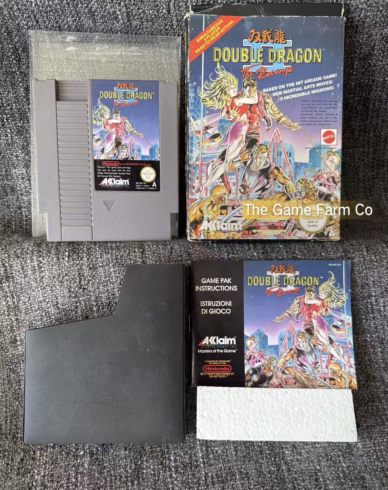 Double Dragon II 2 Boxed Game - Nes - Nintendo / Entertainment System - Pal Version