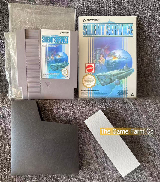 Silent Service Boxed Game - Nes - Nintendo / Entertainment System - Pal Version