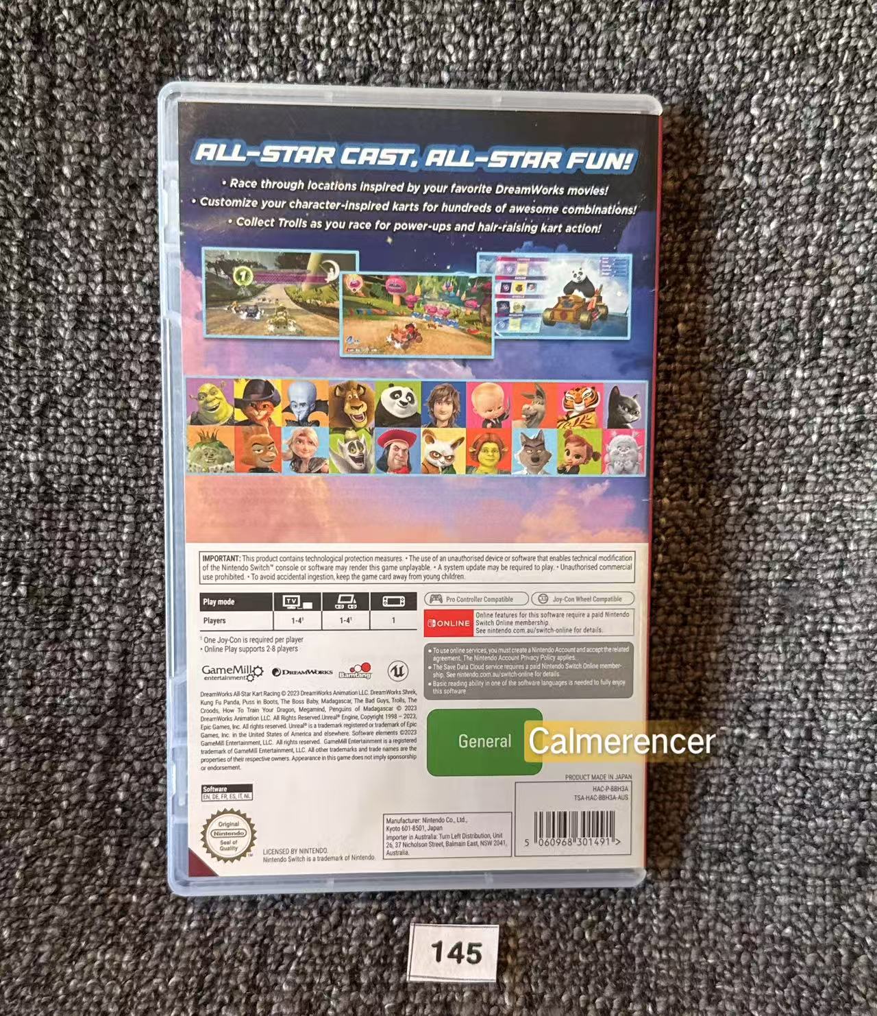 Dream Works All Star Kart Racing Switch Game - Nintendo Switch