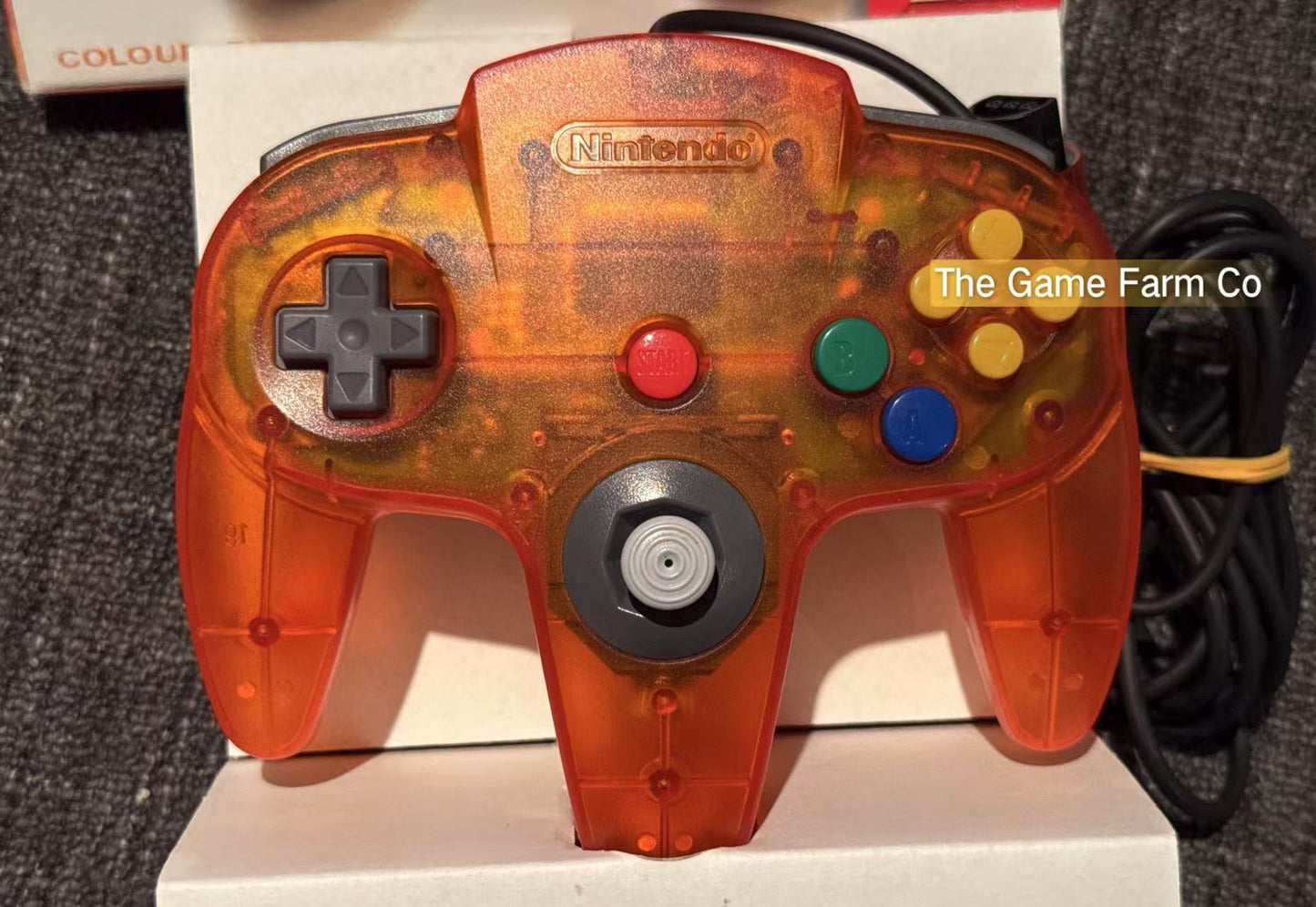 All Genuine boxed Fire Orange N64 controller in excellent condition (Nintendo)