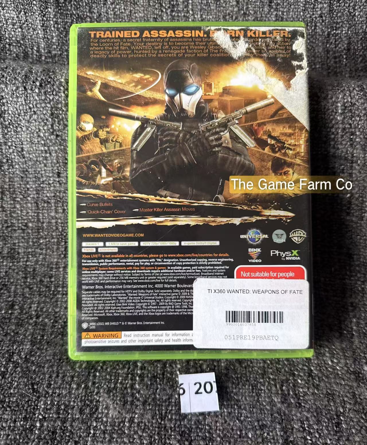 Wanted Weapons Of Fate - Xbox 360 Game