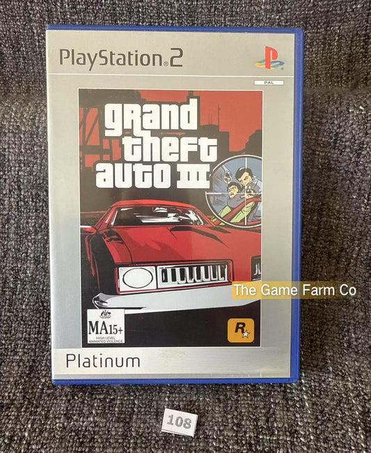 Grand Theft Auto III 3 Game- Sony PlayStation 2 (PS2)