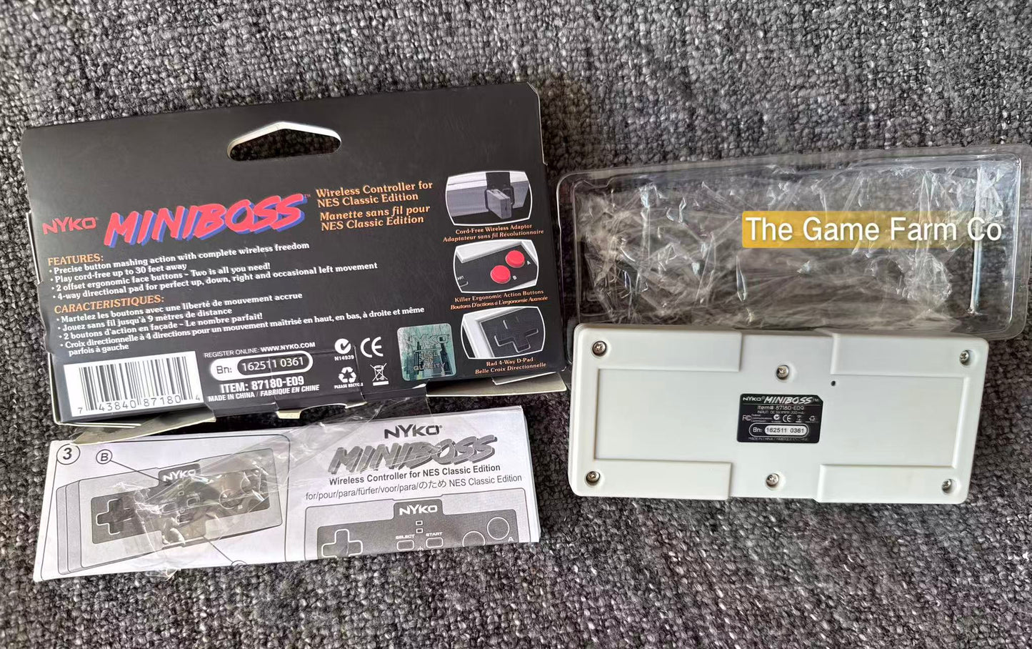 Mini Boss Nyko Nes Controller Boxed - Genuine Pal - Australian