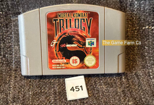 Mortal Kombat Trilogy (Nintendo 64 N64) Authentic PAL Loose Game Cartridge Only
