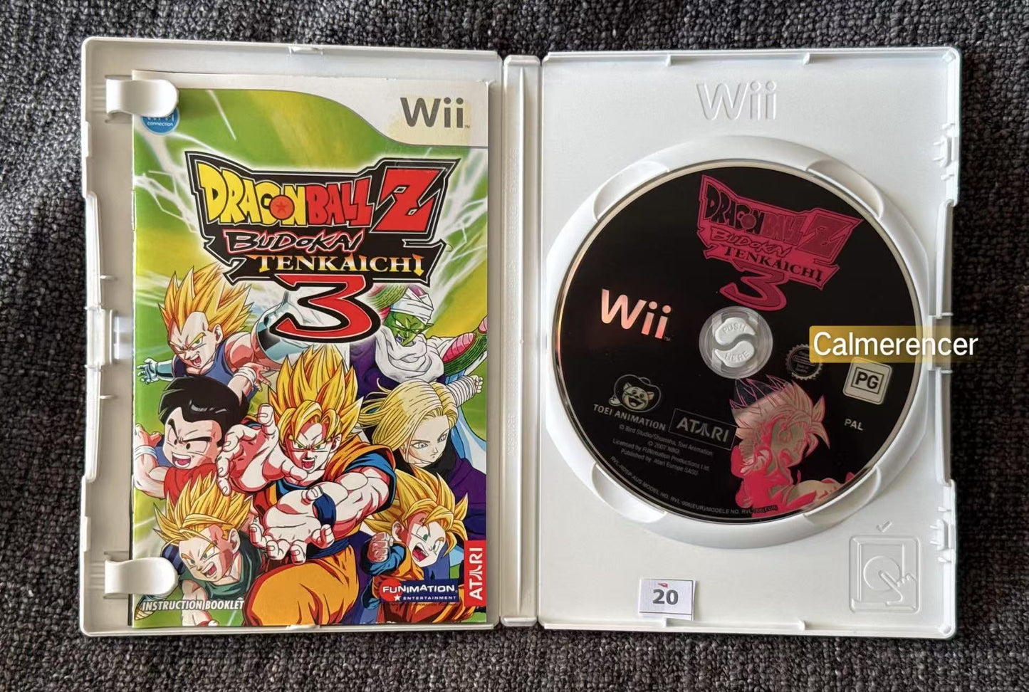 Dragonball Z Budokai Tenkaichi 3 -  Nintendo Wii game