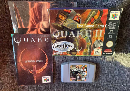 Quake II N64 Physical Game CIB PAL Tested Used Good Condition