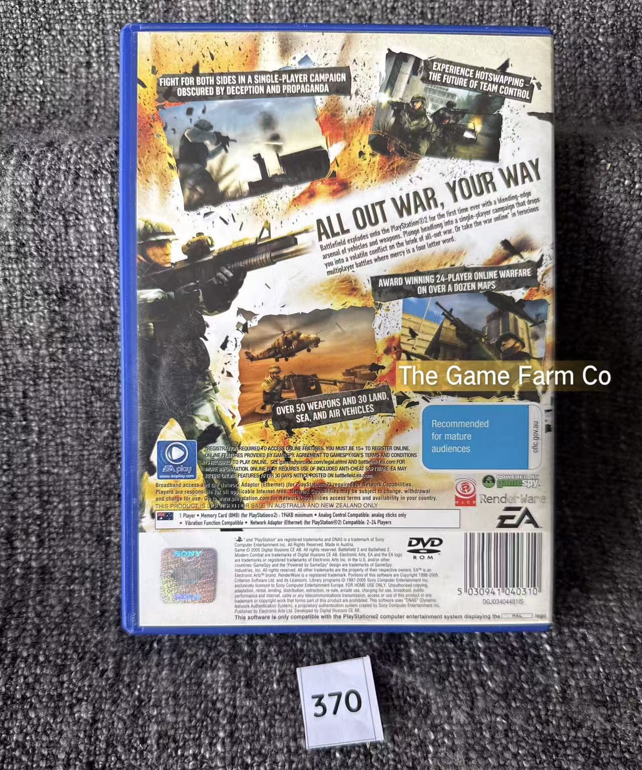 Battlefield 2 Modern Combat Game- Sony PlayStation 2 (PS2)