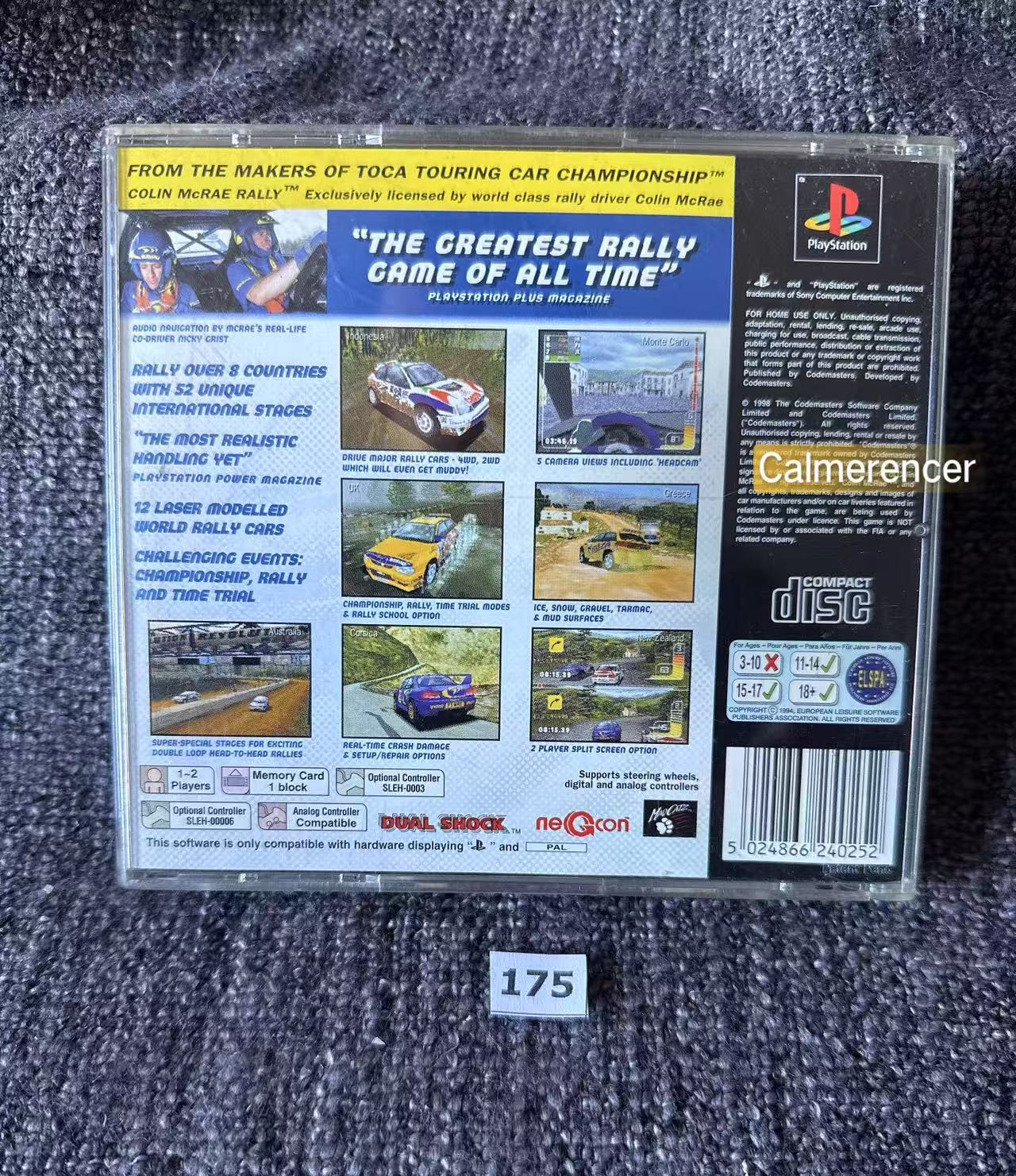 Colin McRae Rally - Sony Playstation One (PS1) Game