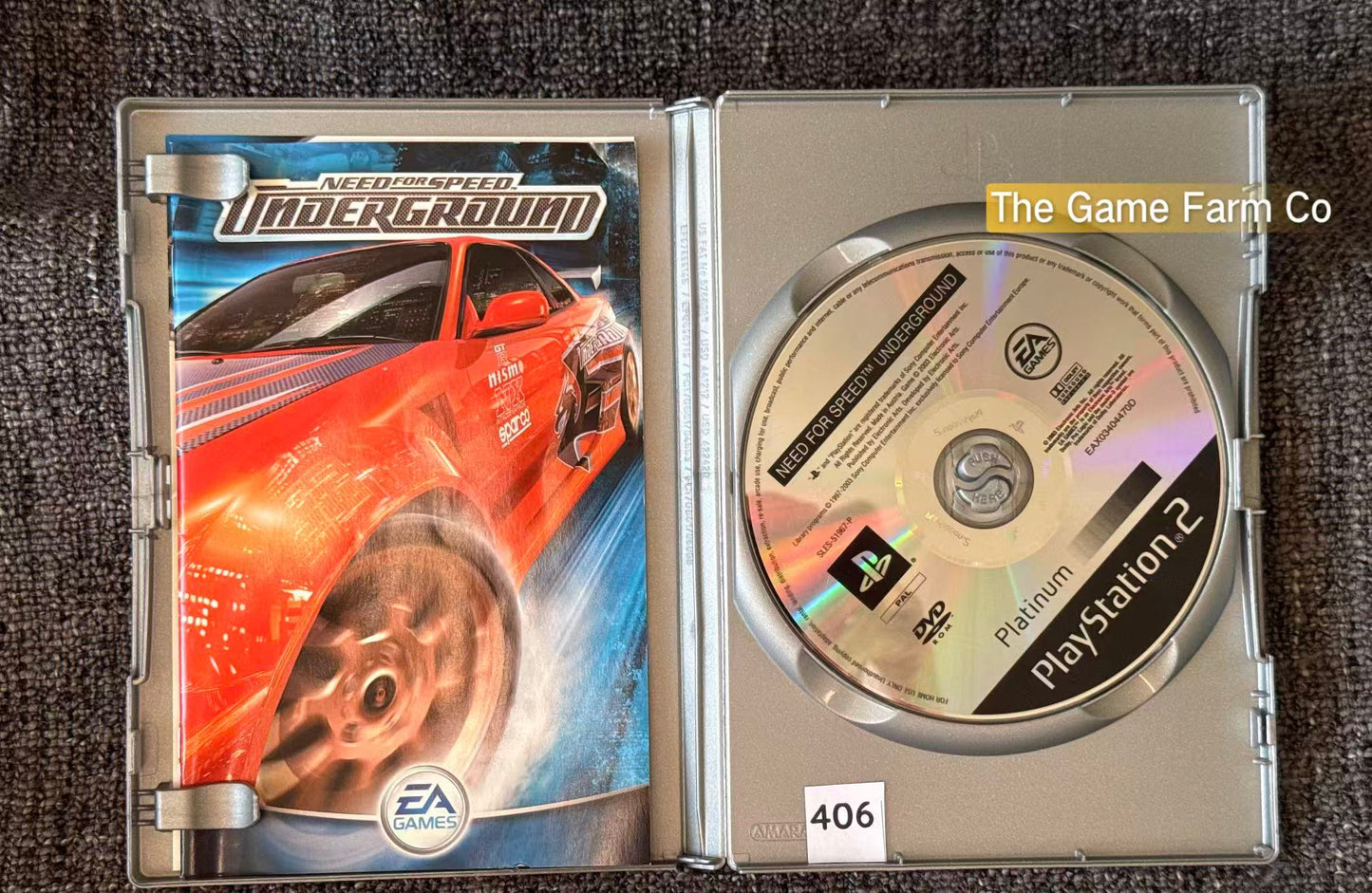 Need for Speed Underground PS2 Physical Game CIB PAL Tested Used