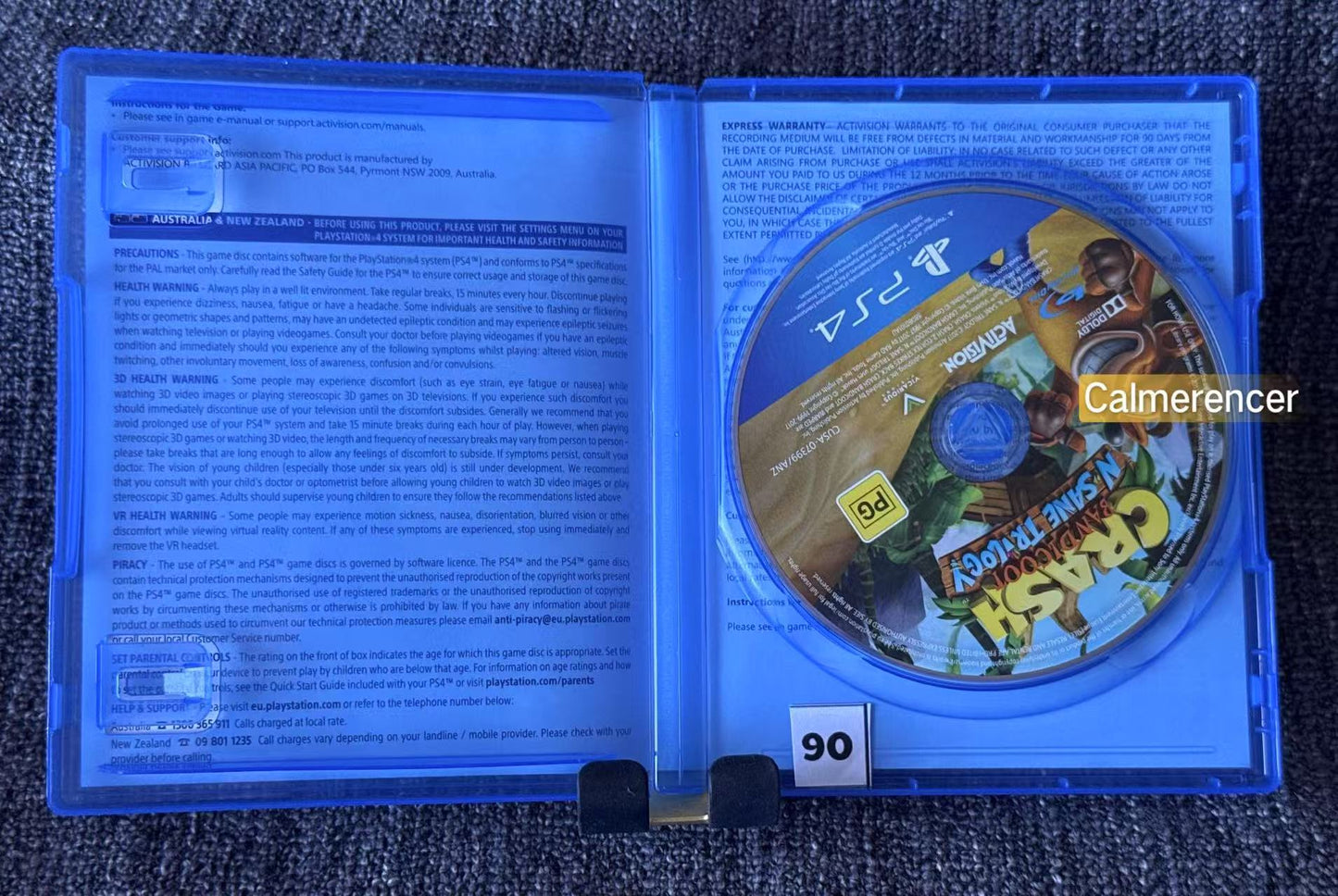 Crash Bandicoot N Sane Trilogy  Sony Playstation 4 (PS4) Game