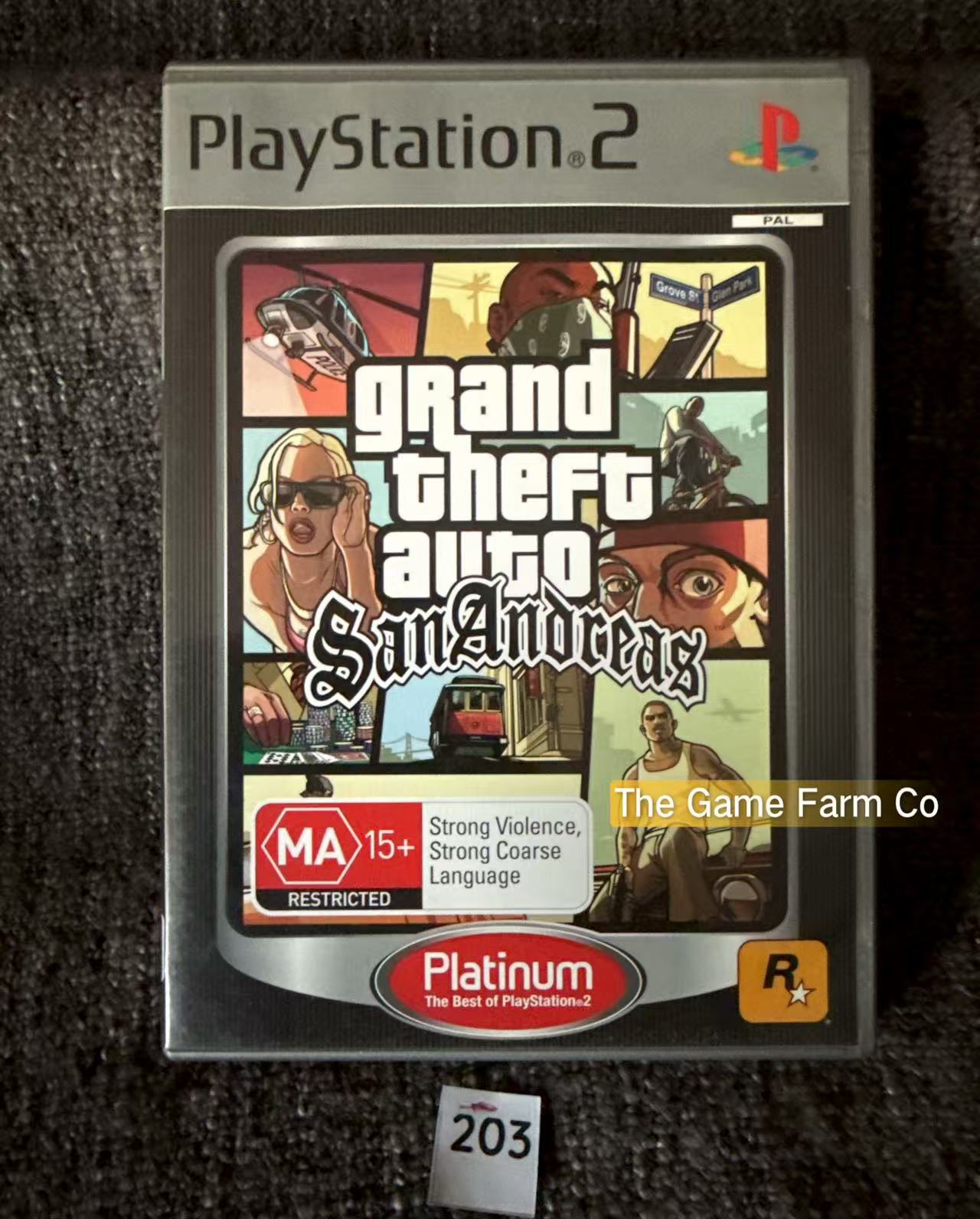 Grand Theft Auto San Andreas Game- Sony PlayStation 2 (PS2)