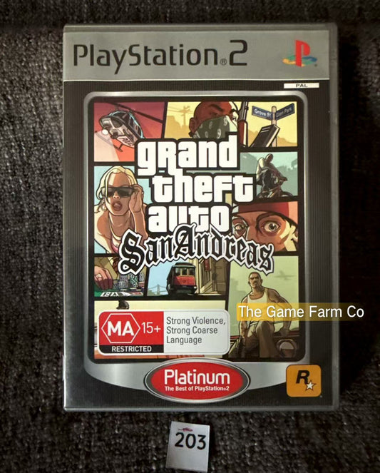 Grand Theft Auto San Andreas Game- Sony PlayStation 2 (PS2)