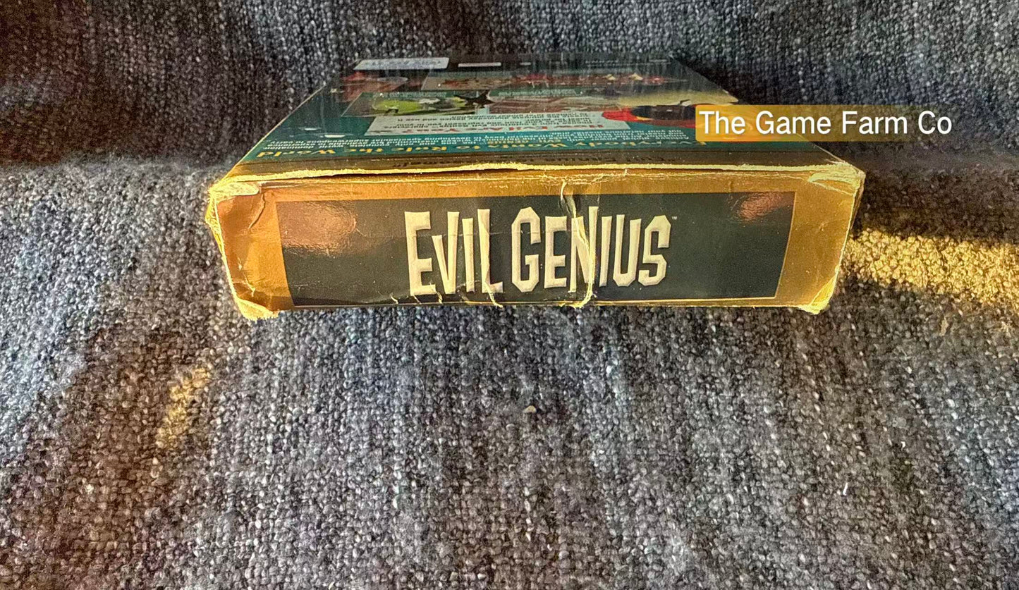 Evil Genius PC Big Box Untested Missing Manual Fair to Good Condition Vintage