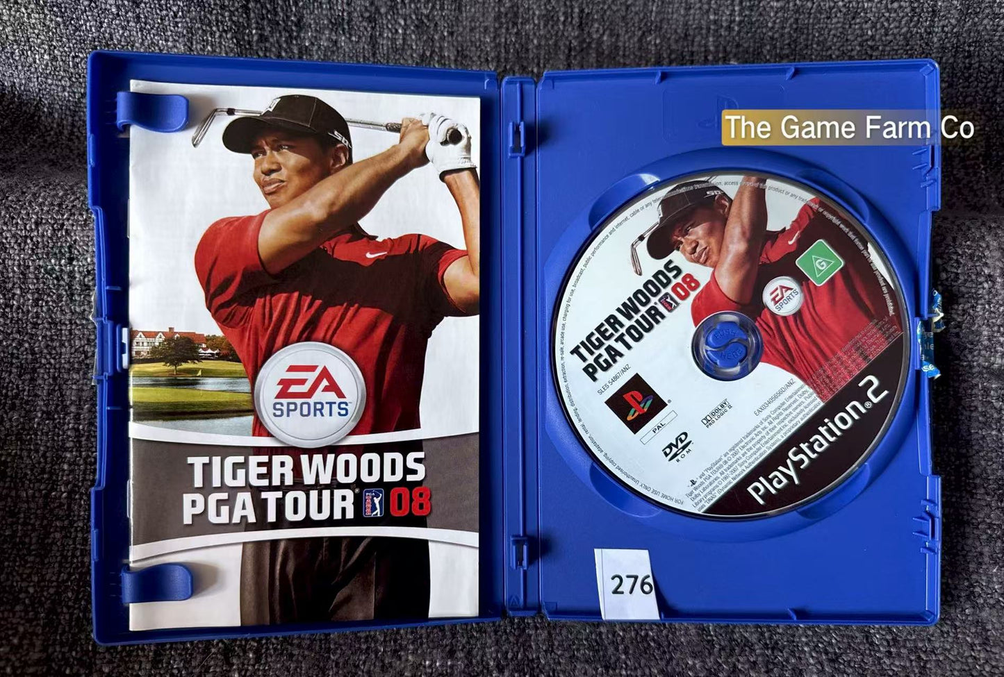 Tiger Woods PGA Tour 08 Game- Sony PlayStation 2 (PS2)