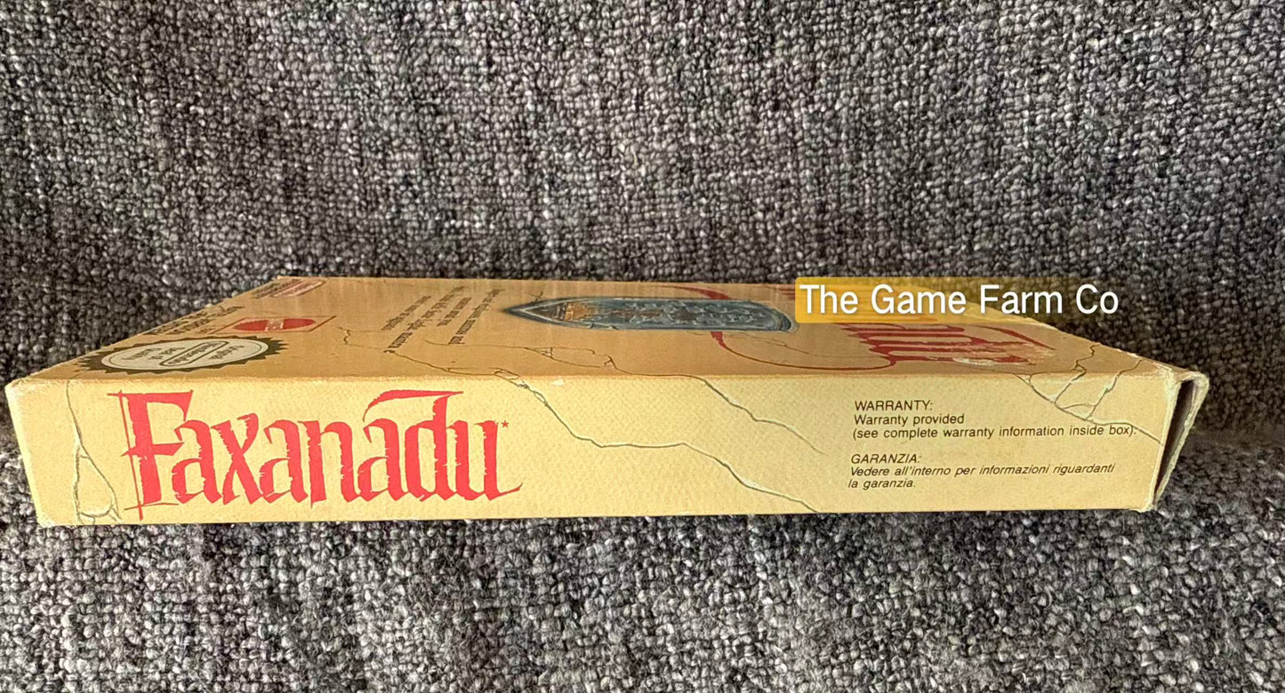 Faxanadu Boxed Game - Nes - Nintendo / Entertainment System - Pal Version