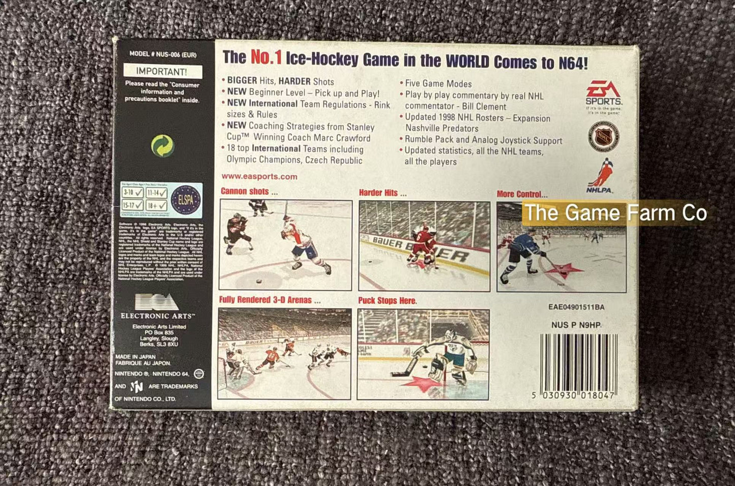 NHL 99 Game Boxed - Nintendo 64 / N64 - Pal Version