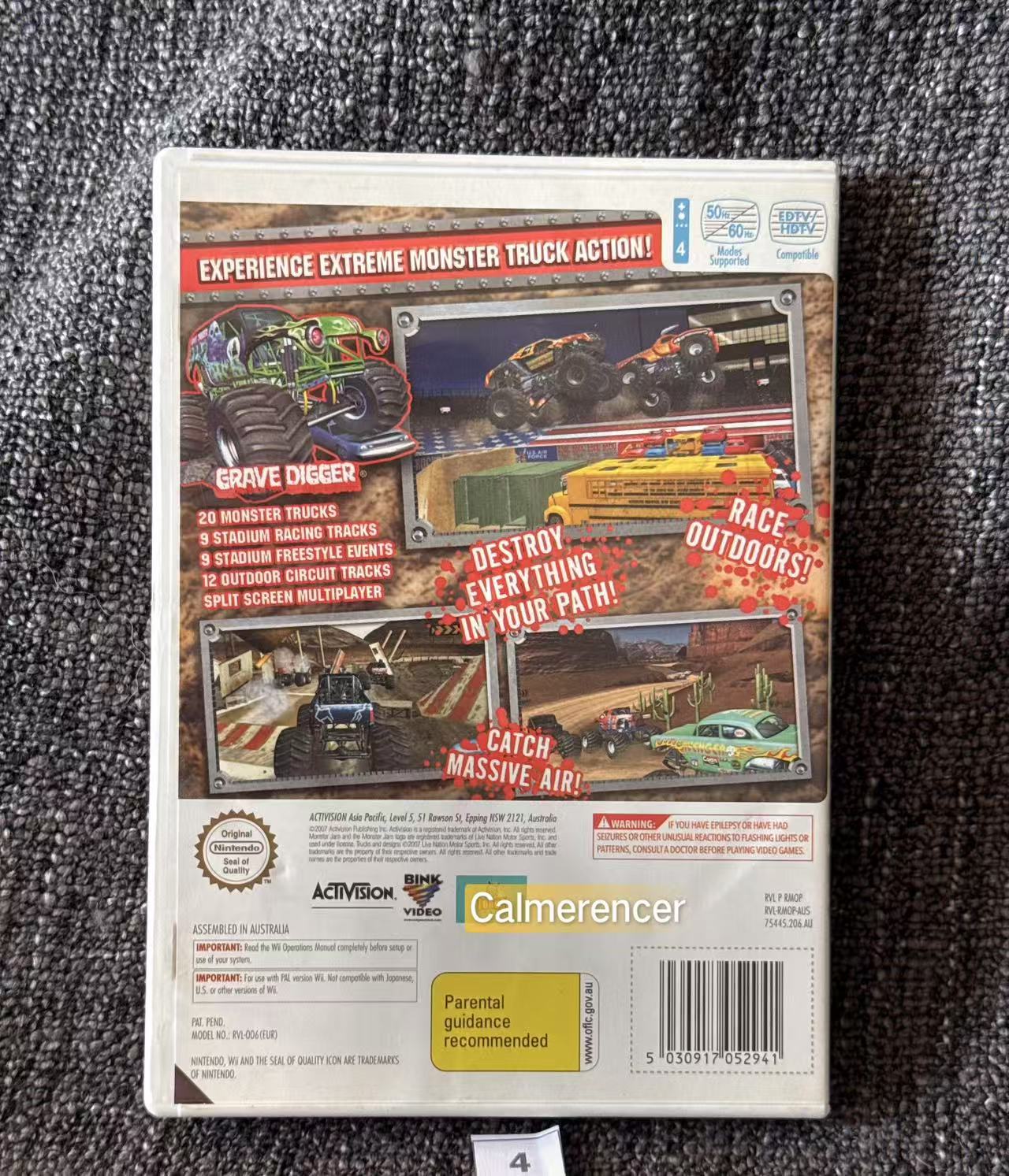 Monster Jam -  Nintendo Wii game