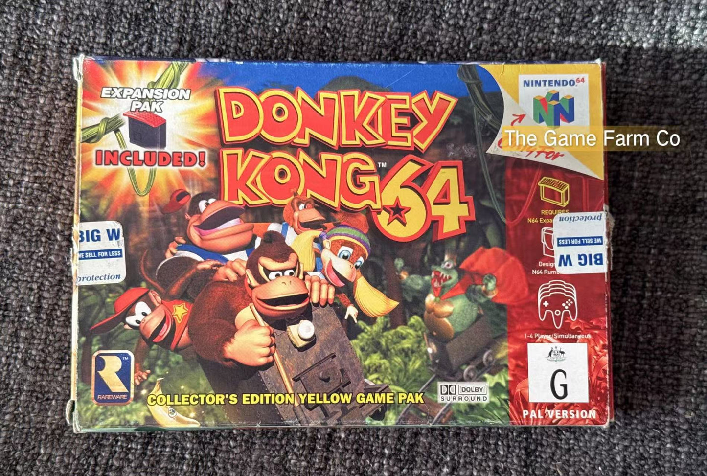 Donkey Kong 64 Game Boxed - Nintendo 64 / N64 - Pal Version