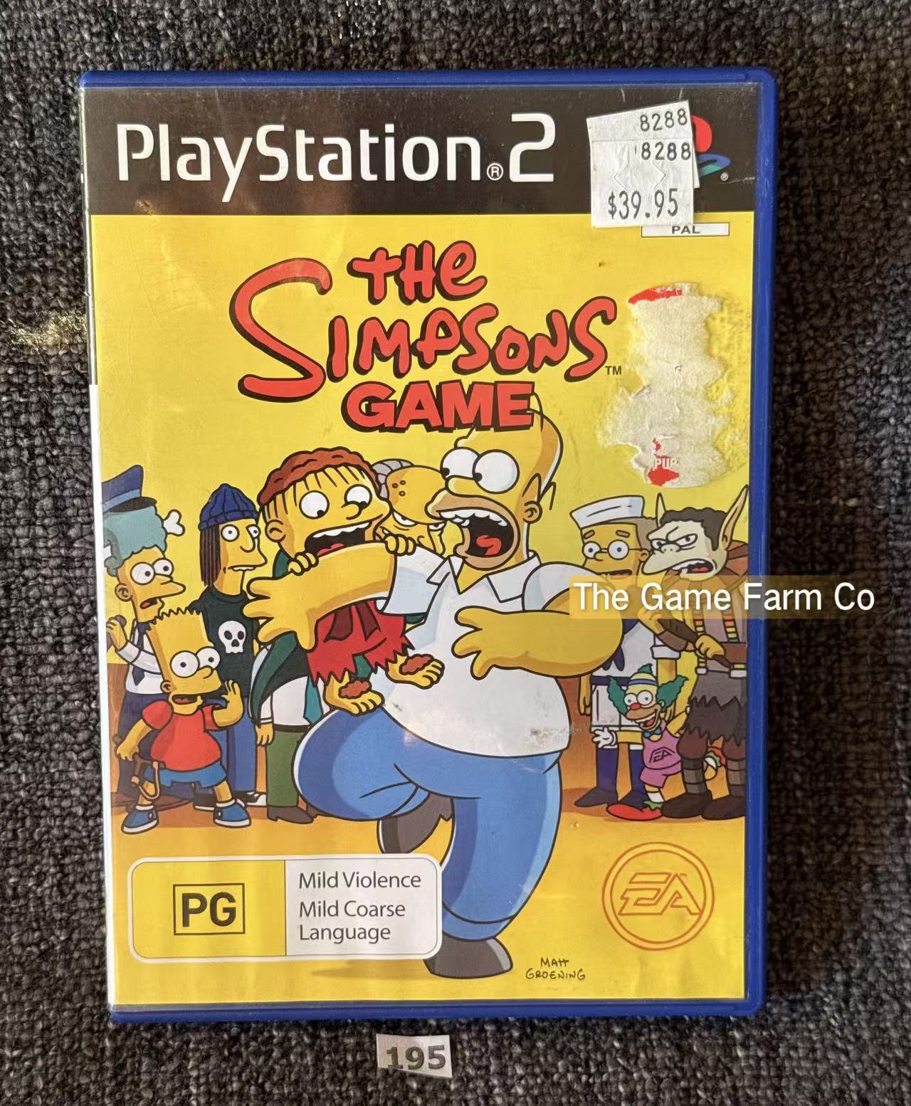 The Simpsons Game Sony PlayStation 2 Complete PAL Tested Used