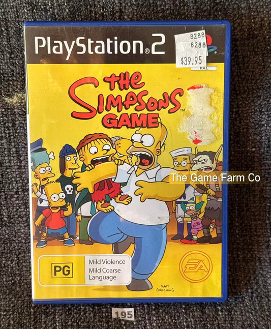 The Simpsons Game Sony PlayStation 2 Complete PAL Tested Used