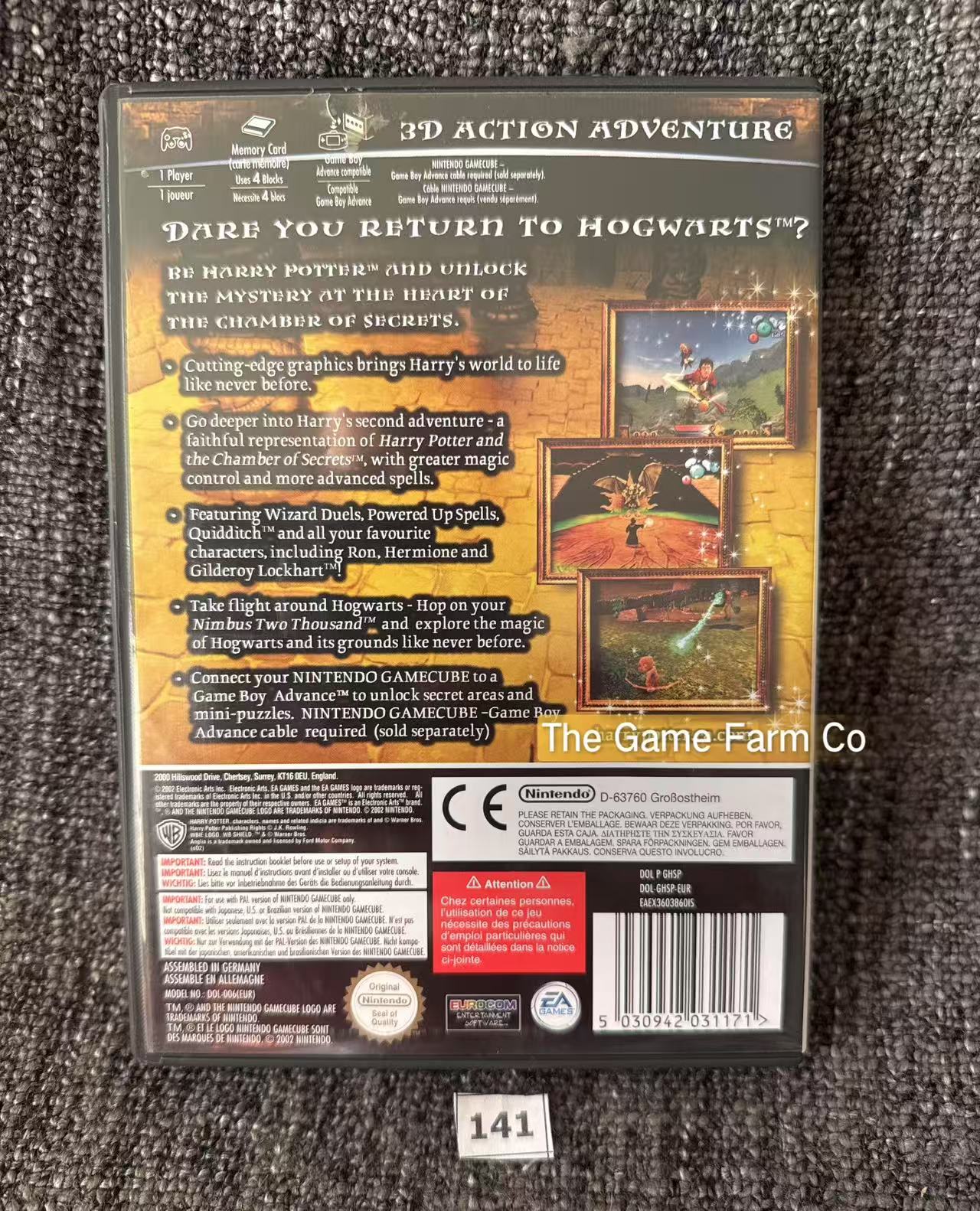 Harry Potter And The Chamber Of Secrets Game - Nintendo Gamecube - Pal Version