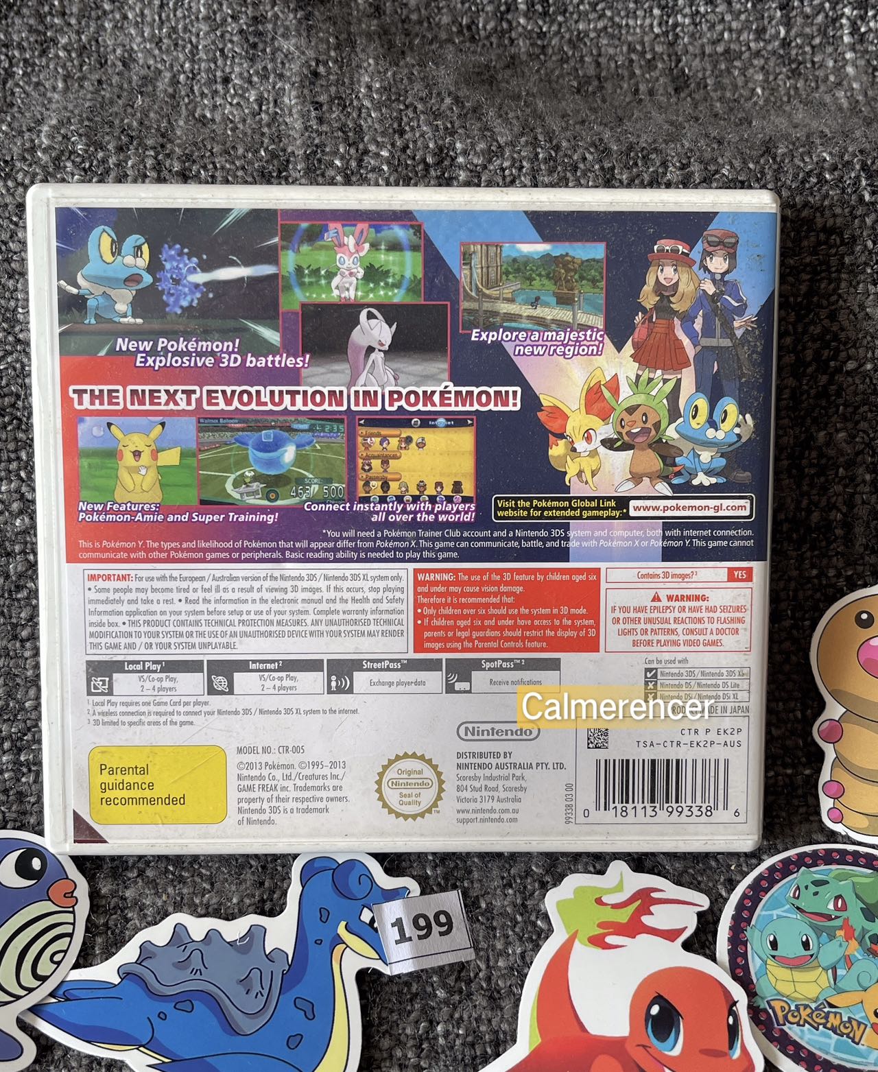 Pokemon Y Game Nintendo 3DS