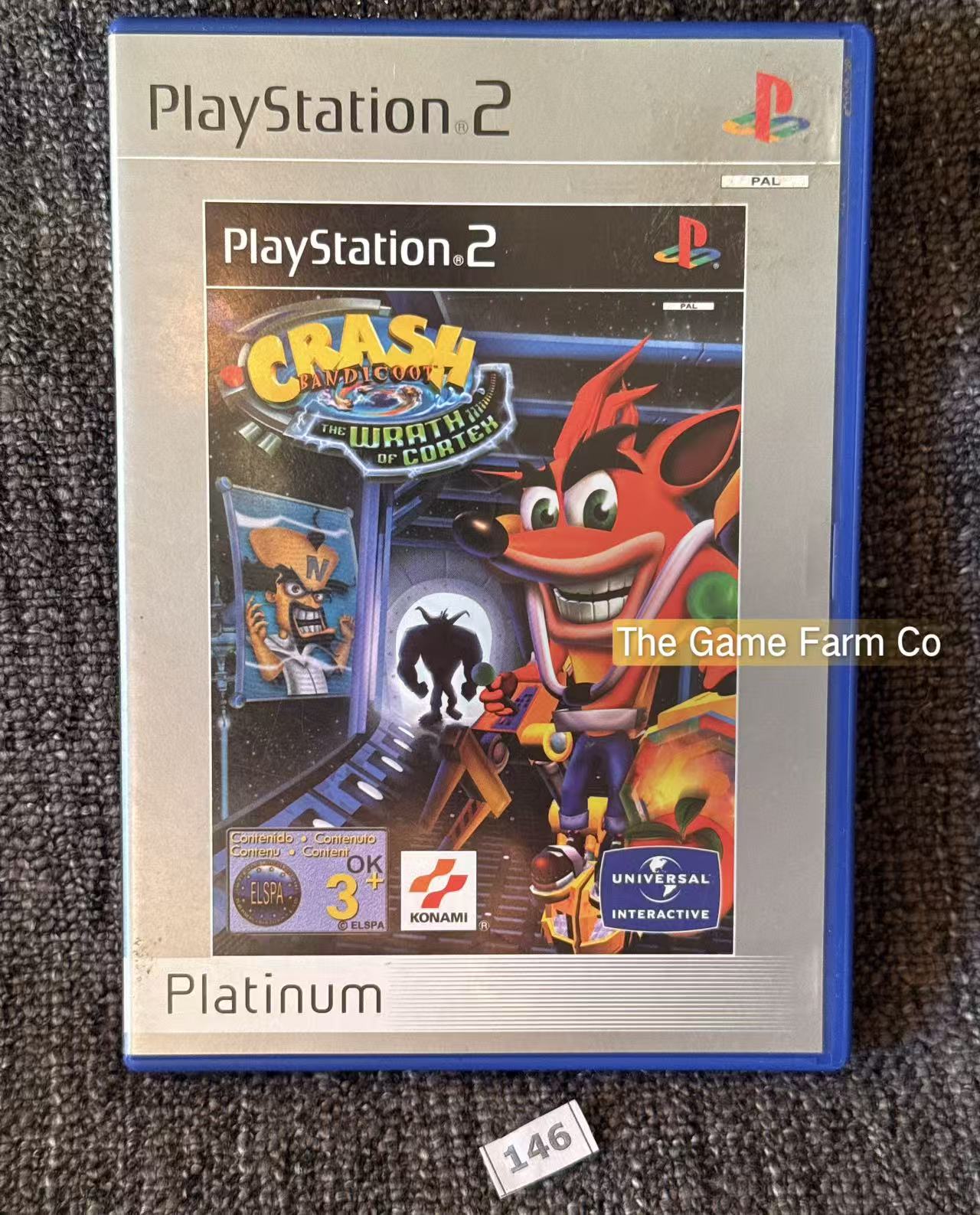 Crash Bandicoot: The Wrath of Cortex Sony PlayStation 2 Complete PAL Tested Used