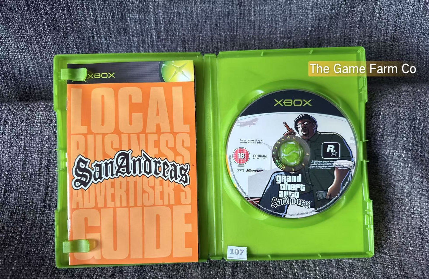 Grand Theft Auto San Andreas Game In Excellent Condition Microsoft Xbox Original