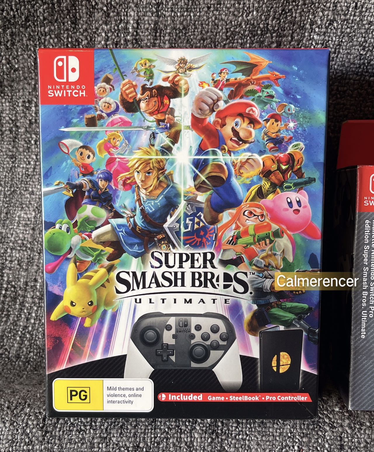 Super Smash Bros Ultimate Limited Edition Combo with Controller & Steel Case Switch Game  - Nintendo