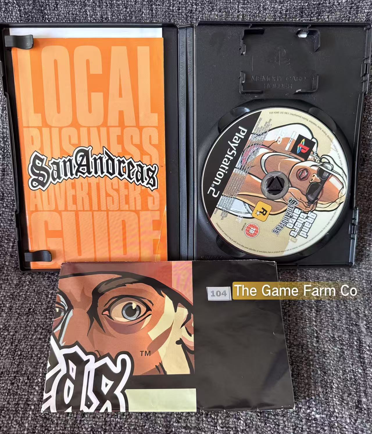 Grand Theft Auto San Andreas Game- Sony PlayStation 2 (PS2)