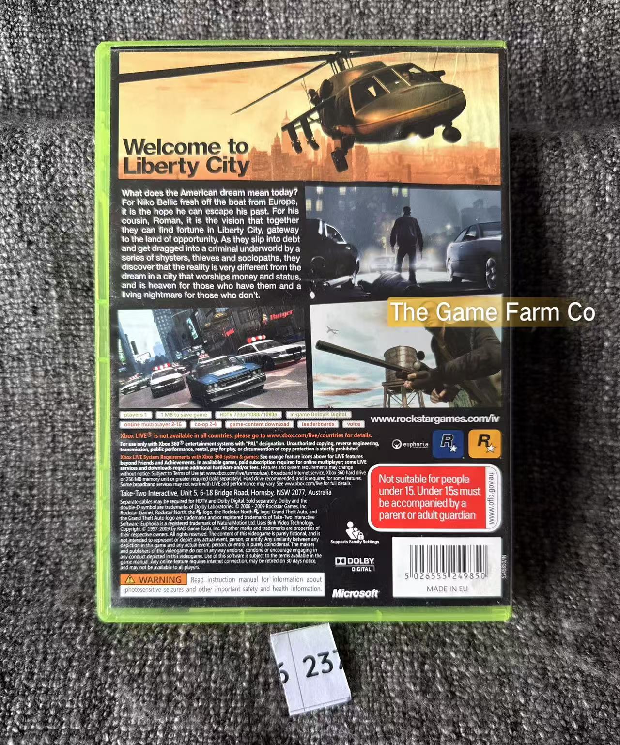 Grand Theft Auto IV 4 - Xbox 360 Game