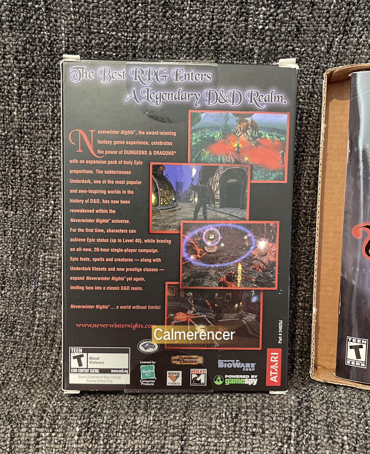 Hordes of the Underdark - NO GAME contents only  - PC - CD ROM - Big Box