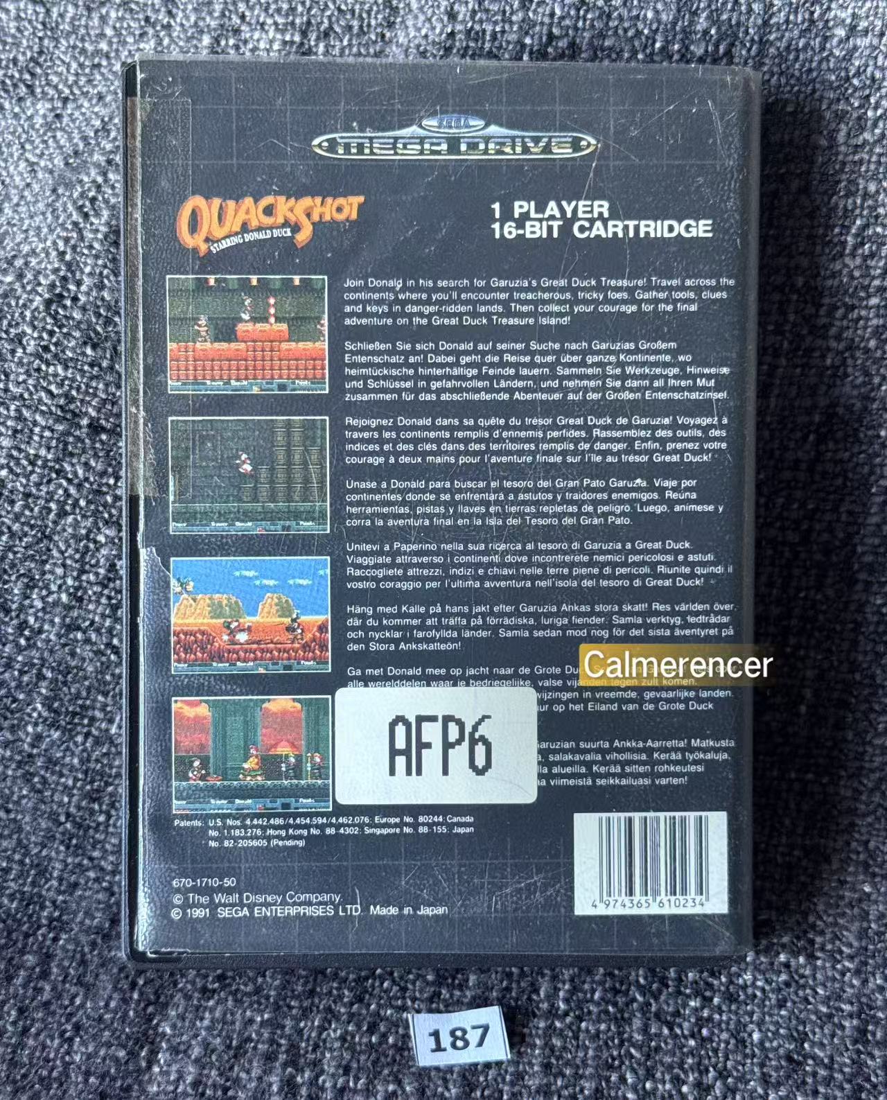Quack Shot Starring Donald Duck - Game - Sega Mega Drive