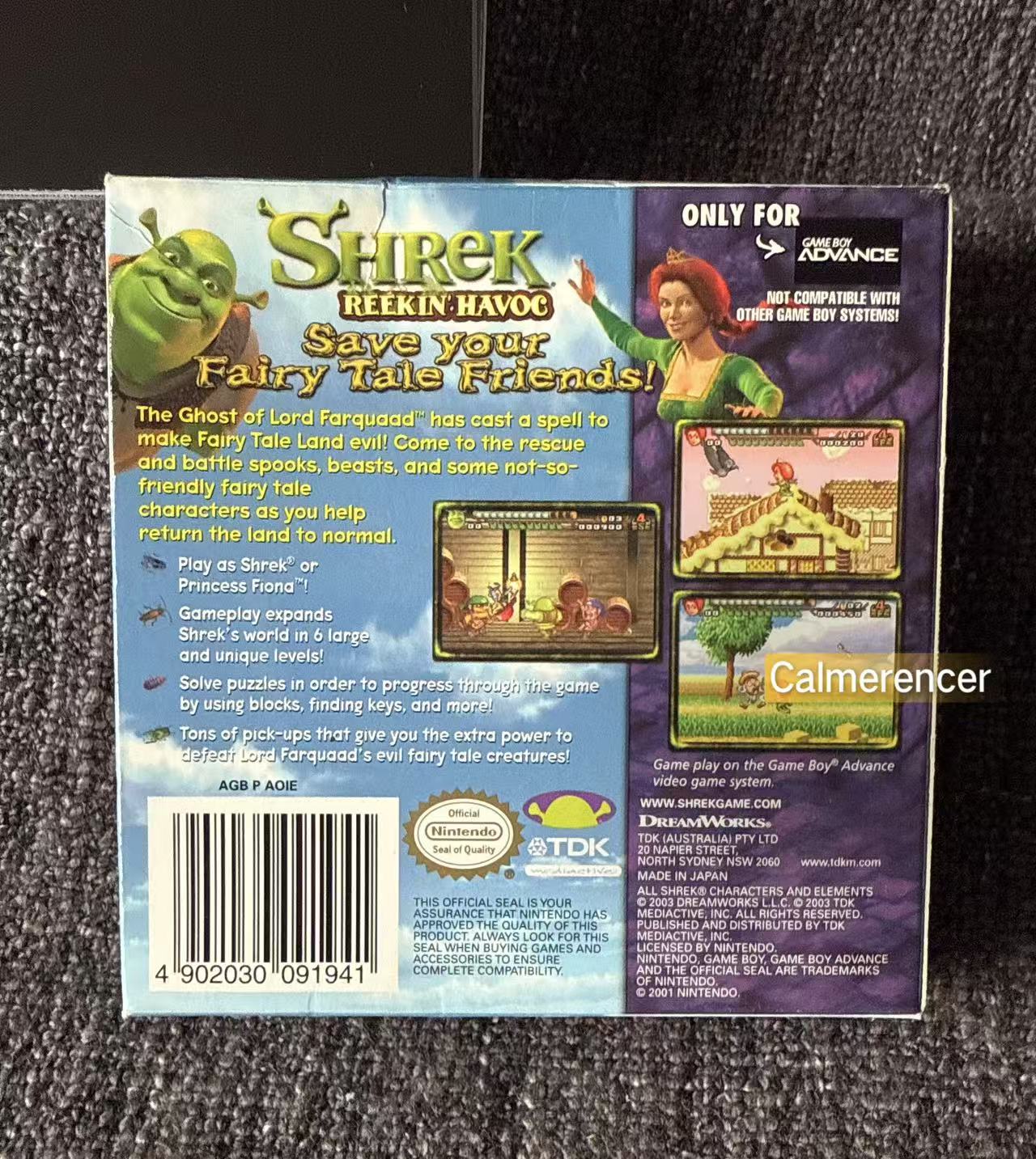 Shrek Reekin Havoc Boxed/Complete Game -Nintendo Gameboy Advance Cart GBA - Pal Version