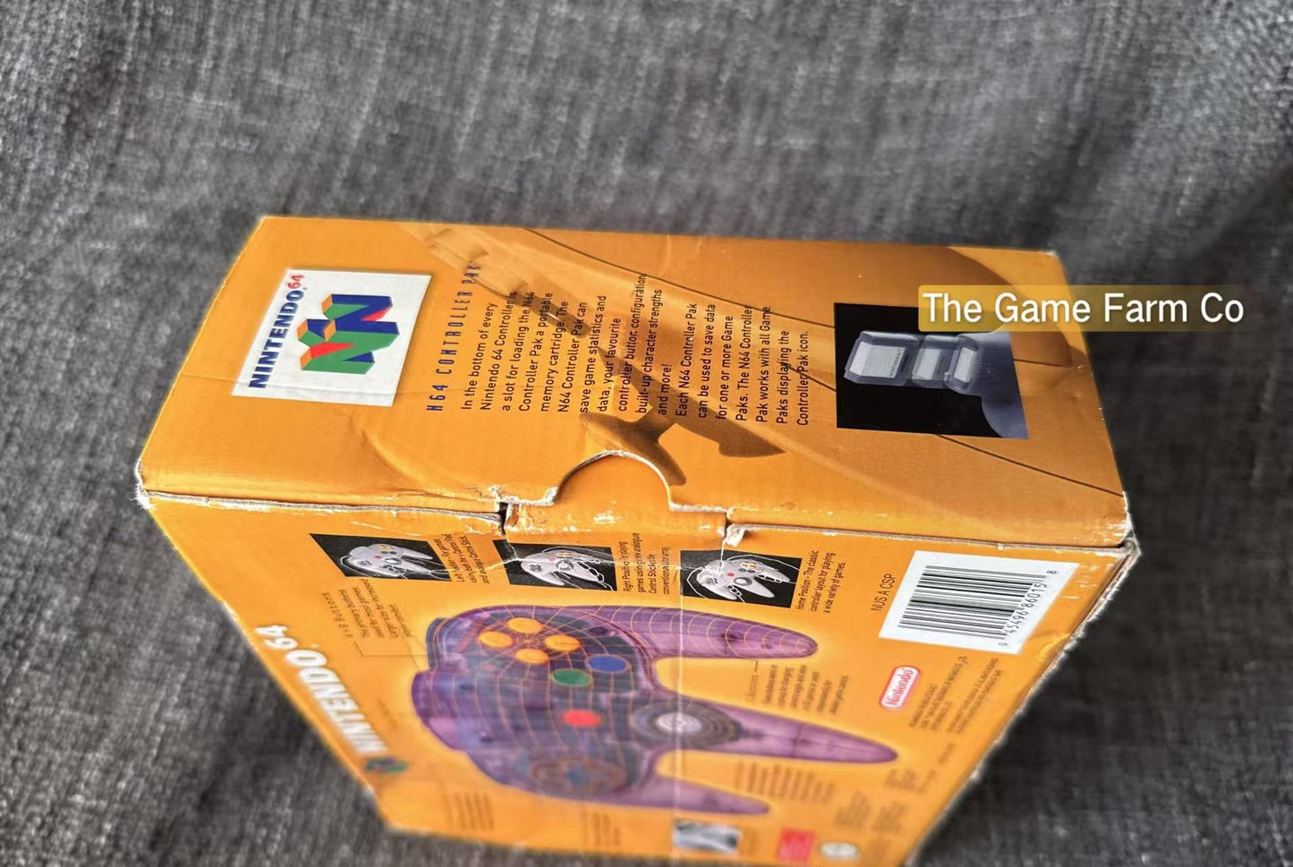 All Genuine Clear Purple boxed  N64 controller in good condition (Nintendo)