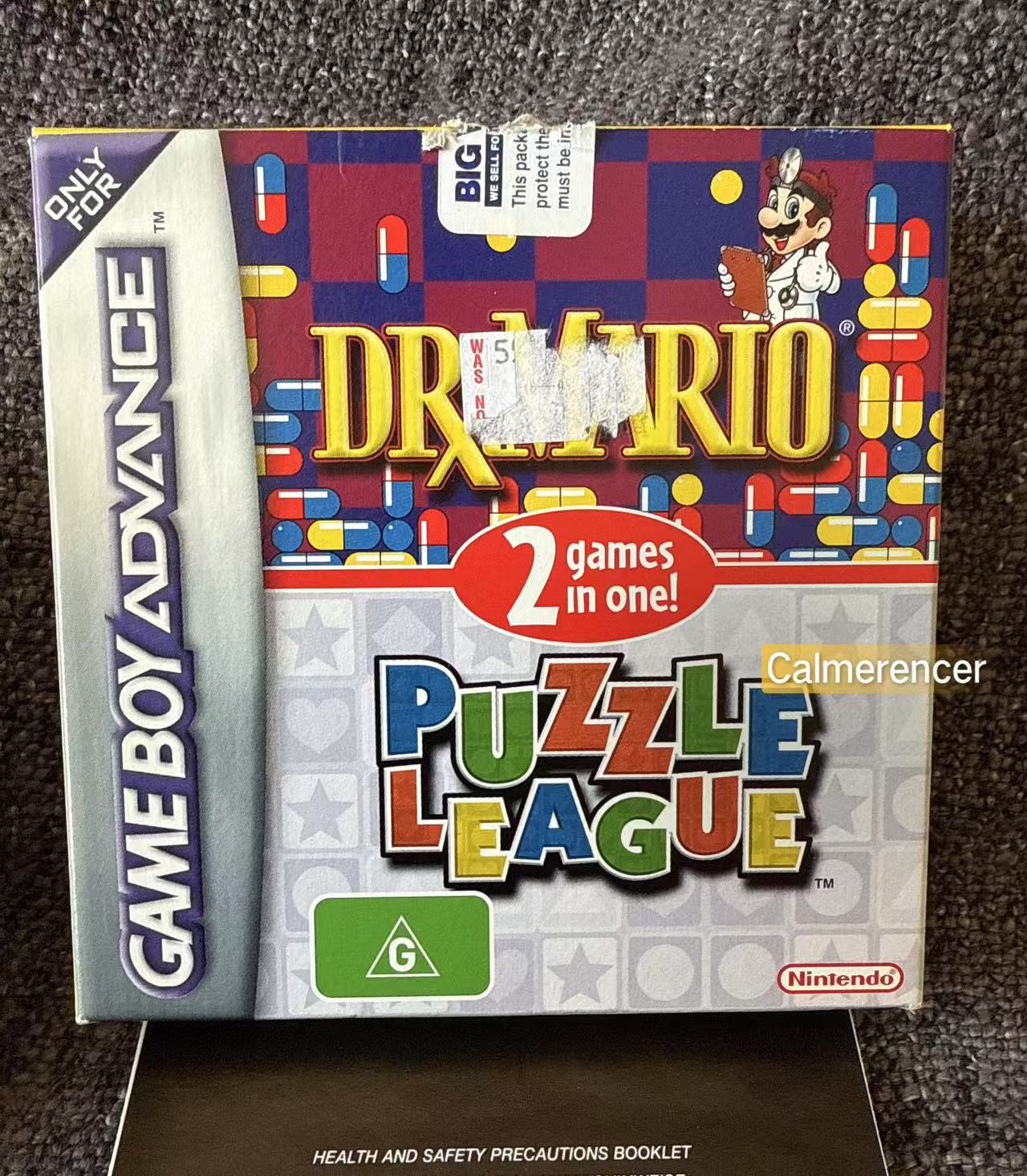 Dr. Mario / Puzzle League Boxed Game -Nintendo Gameboy Advance GBA - Pal Version