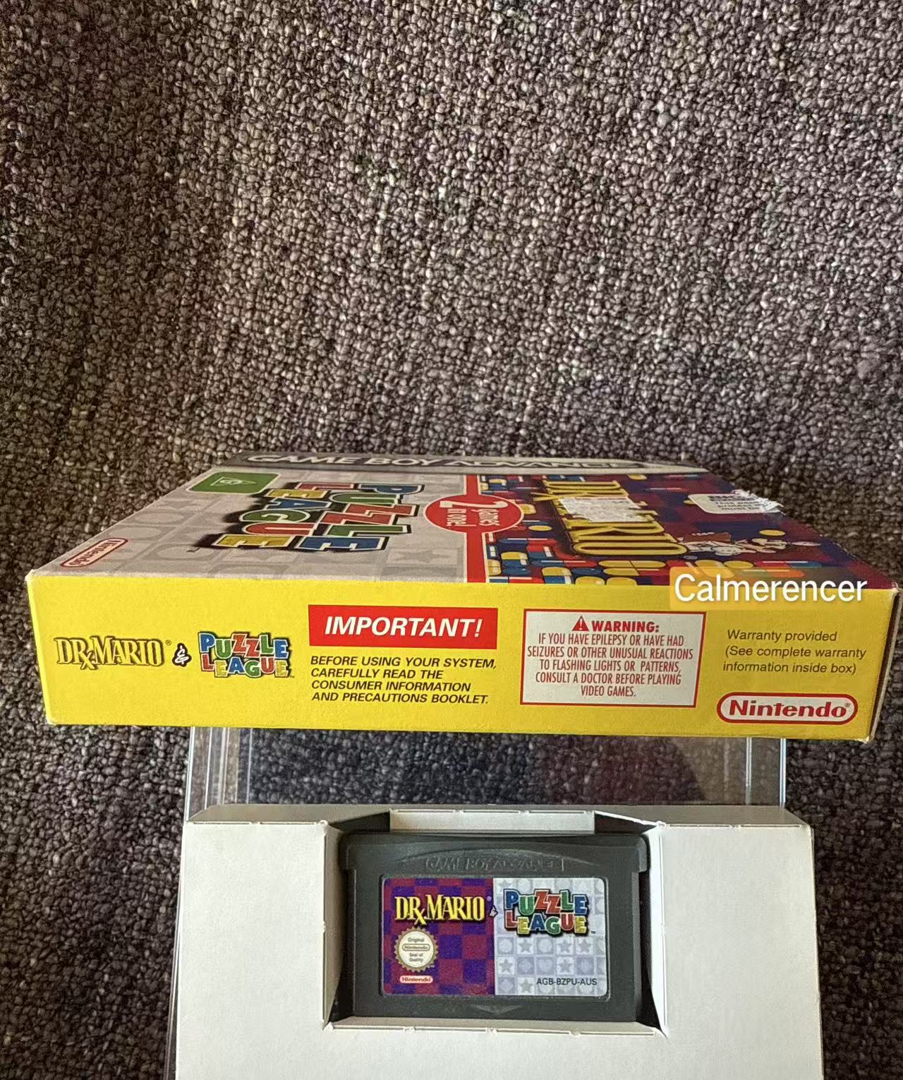 Dr. Mario / Puzzle League Boxed Game -Nintendo Gameboy Advance GBA - Pal Version