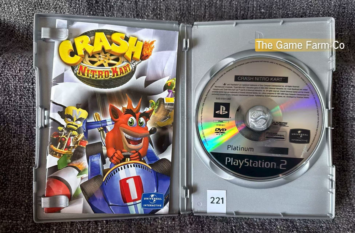 Crash Nitro Kart Game - Sony PlayStation 2 (PS2)
